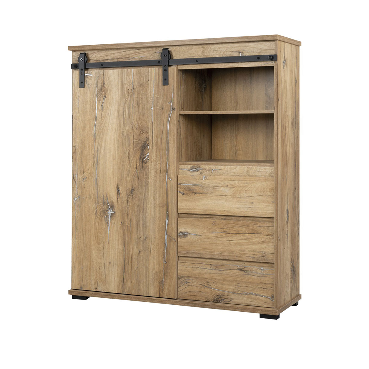 Highboard  Mangano ¦ holzfarben ¦ Maße (cm): B: 120 H: 140 T: 40 Kommoden & günstig online kaufen